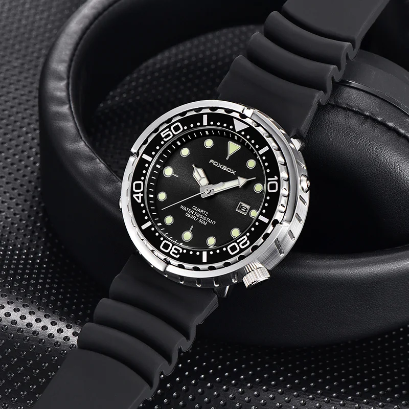 ساعة LIGE الفاخرة للرجال، ساعة رياضية خارجية بتقويم كوارتز، حركة أصلية، ساعات عمل عصرية للرجال، ساعة مقاومة للماء