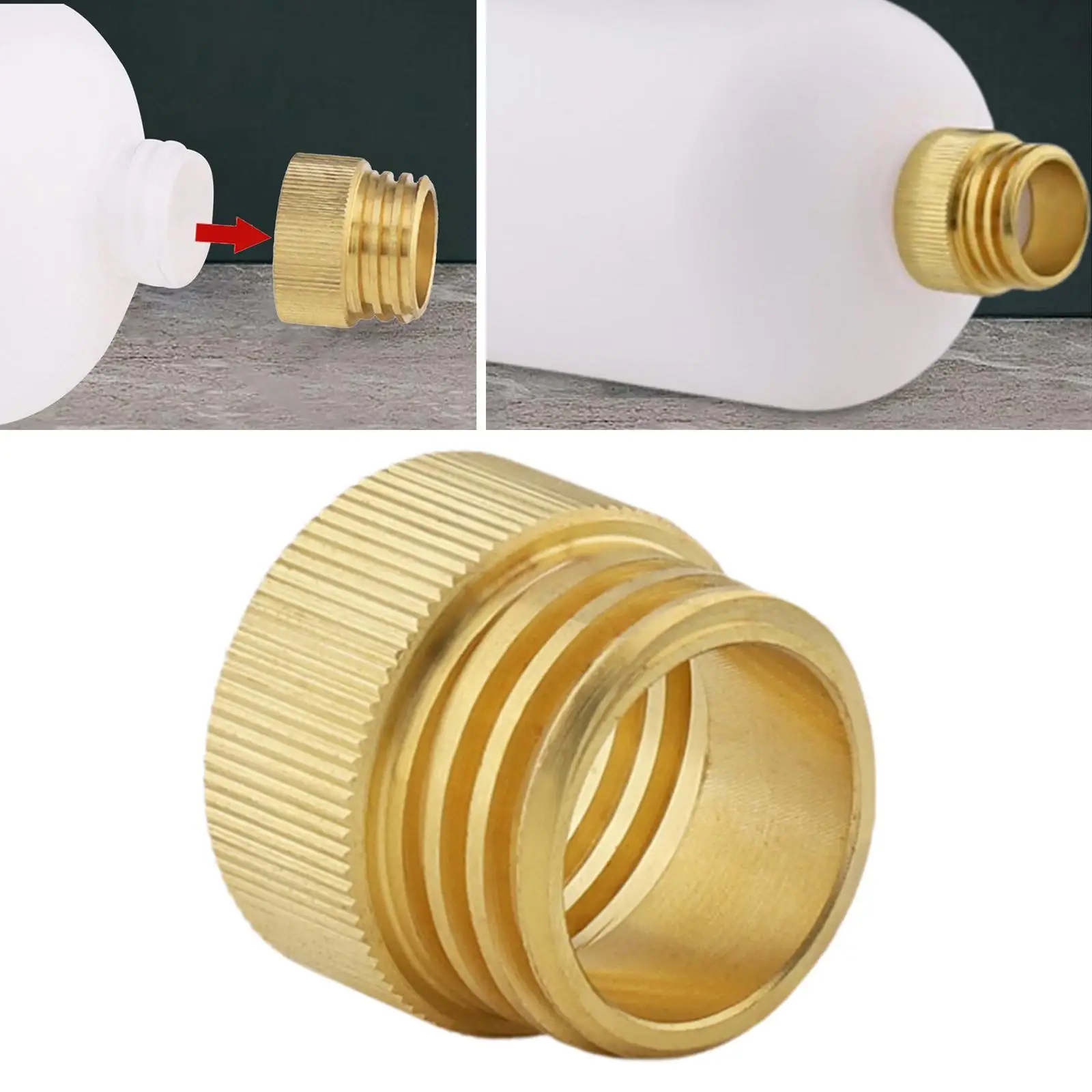 

Easy to Use Foam Bottle Adapter Pressure Washer Brass Connector Wear Resistant for Household Cleaning