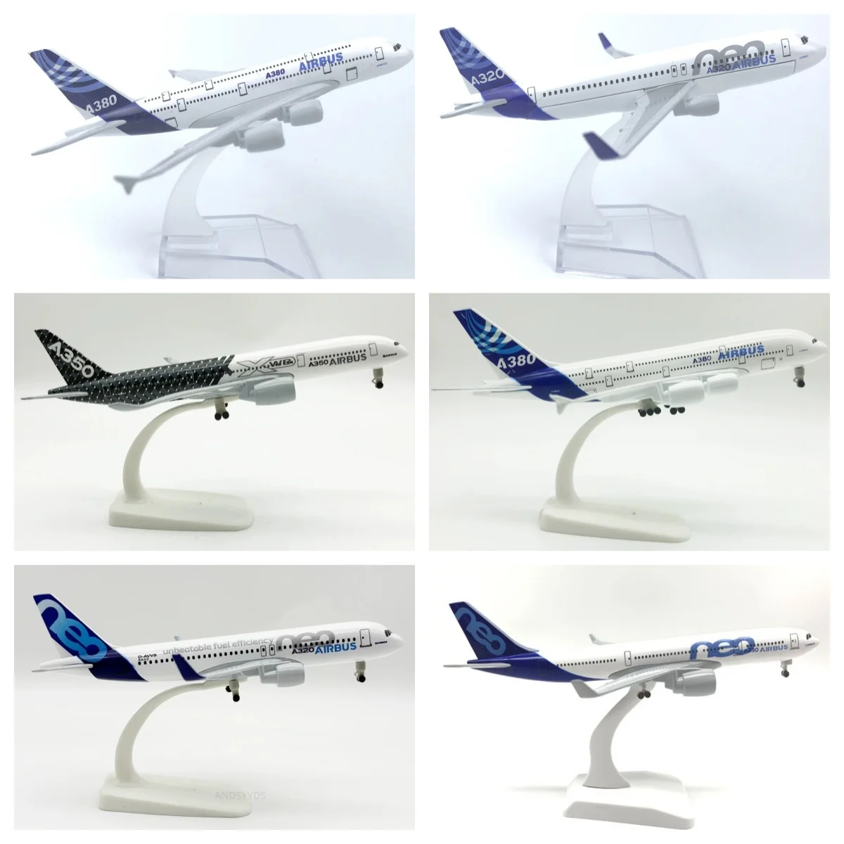 

16CM/20CM Diecast Alloy Model Prototype A320NEO/A330/A350/A380 Aircrafts With Stand Landing Gear Collection Display Airplanes