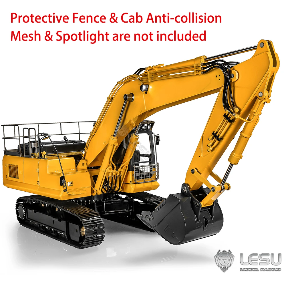 LESU PC360 1/14 Hydraulic RC Excavator RTR Black Tracks Metal Electric Digger AC360 Painted Assembled Toys Light Model TH22765