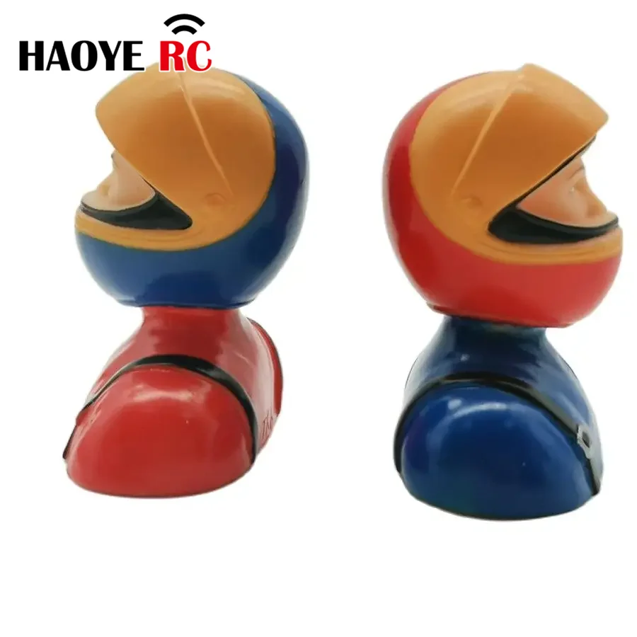 Haoye 1 Pc 1/6 Scale Pilots Figures With Helmet Toy Model For RC Plane Accessories Hobby Color Red Blue