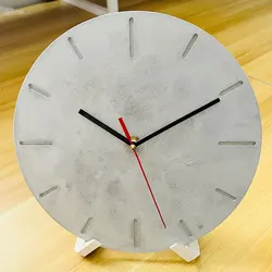 Clock Dial Stand Mold DIY Mobile Phone Stand Tablet PC Support Stand Cement Epoxy Resin Silicone Mold Business Card Holder