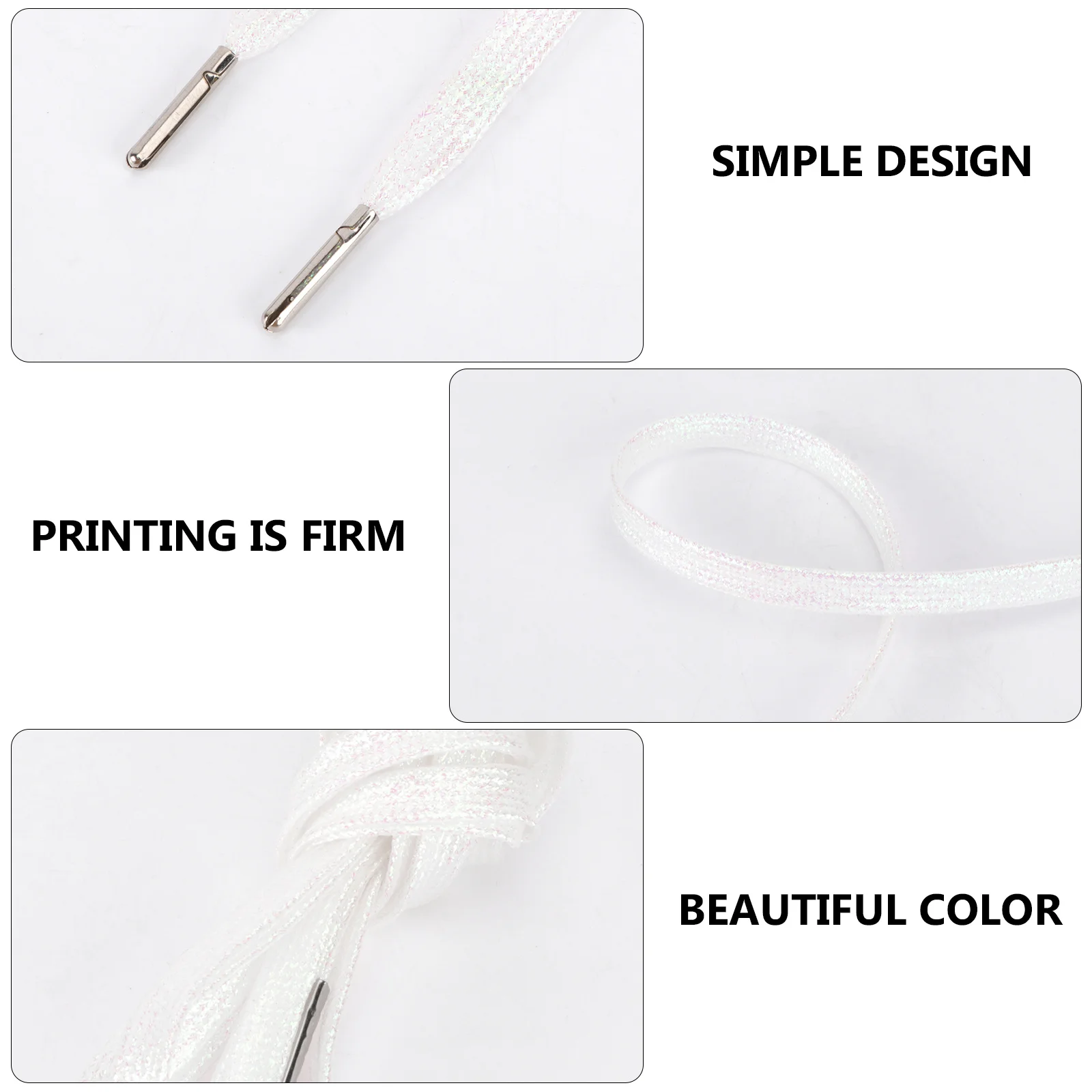 

1 Pair Plastic Shoelaces For Sports Shoes Sneakers Casual Flat Shoe Ties Eco-Friendly Colorful All-Match Shoe Strings Running
