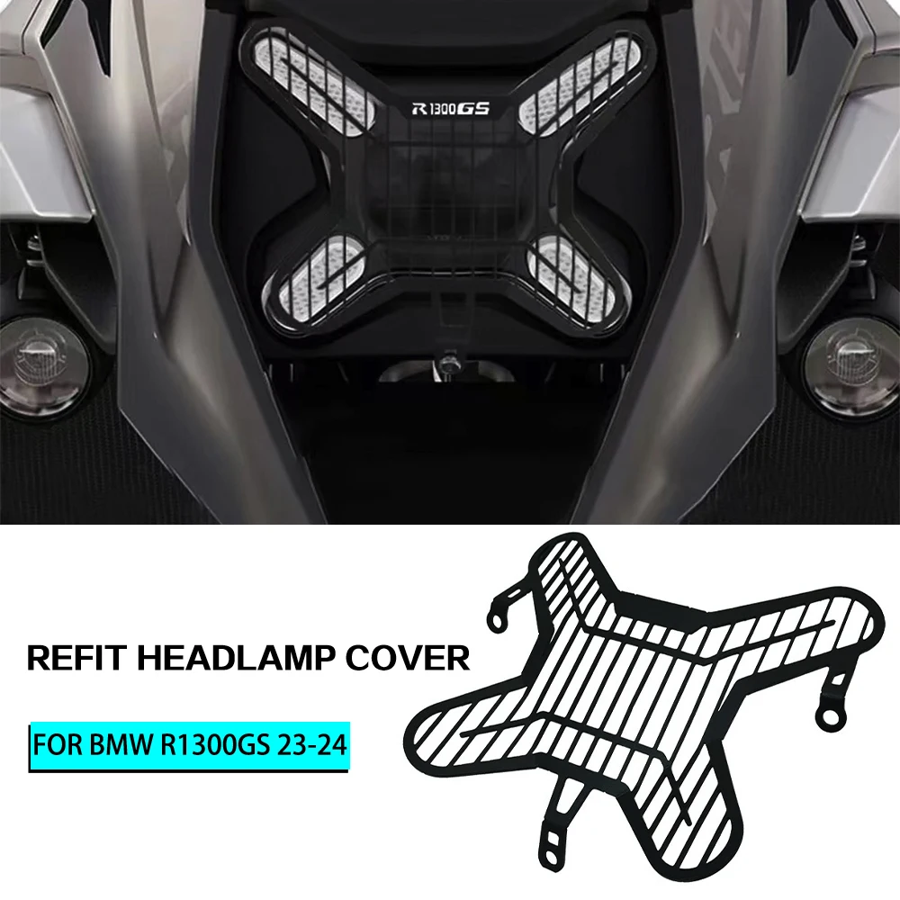 

For BMW R1300GS R 1300 GS R1300 GS GS1300 1300GS 2023 2024 Motorcycle Aluminium Headlight Protector Light Cover Protective Guard