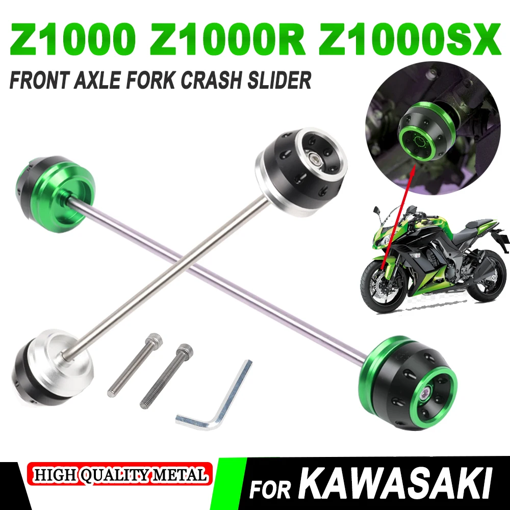 

For KAWASAKI Z1000 Z1000R Z1000SX Z 1000 SX Motorcycle Accessories Front Rear Axle Fork Sliders Wheel Protection Crash Protector