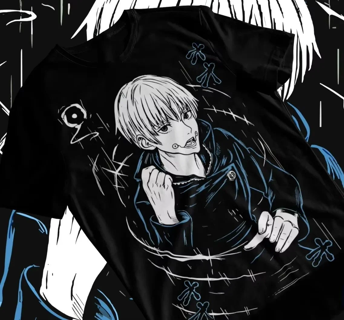 Inumaki Toge T-Shirt Jujutsu Kaisen Megumi Fushiguro Satoru Gojo Shirt Soft Tee Women Clothing Graphic T Shirts Vintage Y2K Top view 2