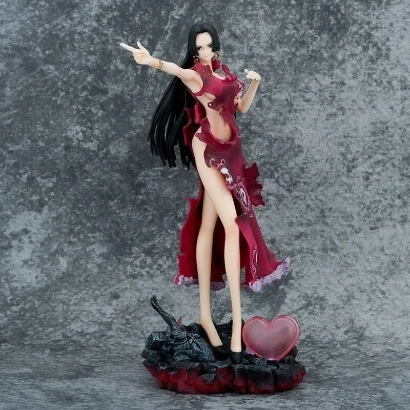 

One Piece Anime 30cm Boa Hancock Figure Sexy Girl Pvc Action Figurine with Led Light Statue Undressable Hentai Model Toys New