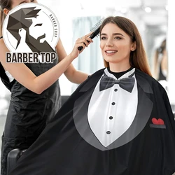 Spot Haircutt Cape Professional Barbershop Pattern of Suit Antistatic Hairdresser Apron Barber Salon Styling Tools