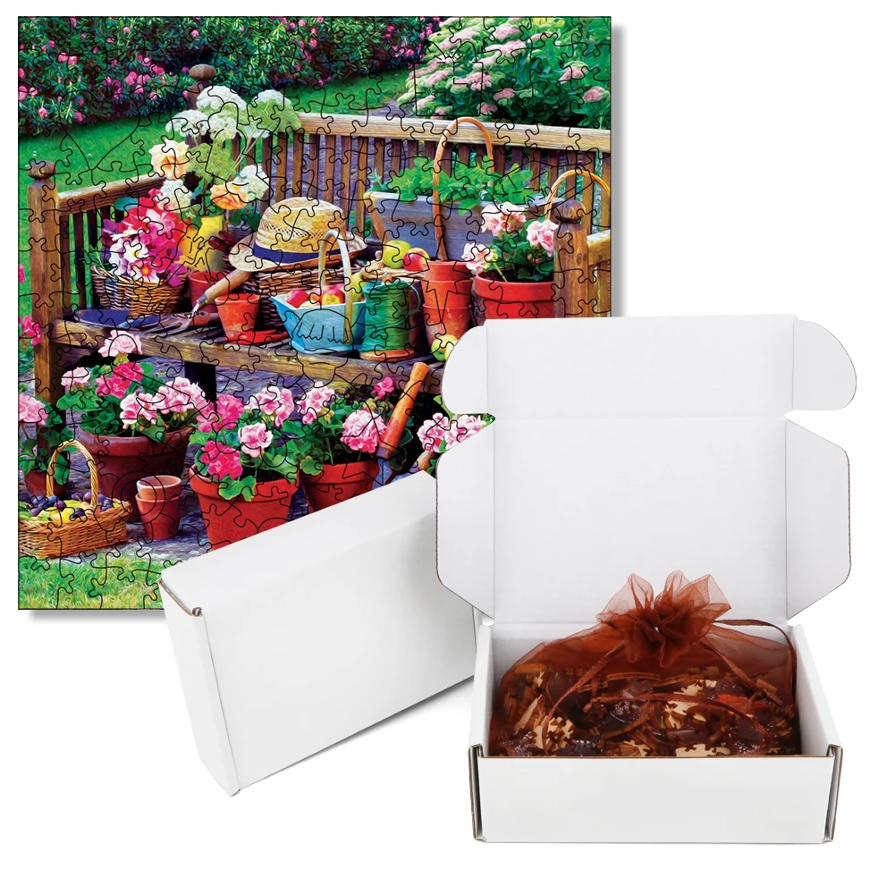 3d Houten Mooie Tuinbank Puzzel Voor Festiva Geschenken Hout Puzzels Bordspel Hout Boerderij Puzzel Speelgoed Voor Kinderen