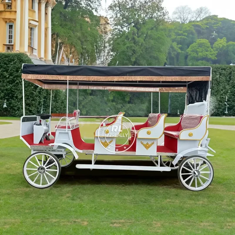 OEM High Quality European Leisure Horse Carriage Sightseeing Tourism Outdoor Carriage Cart
