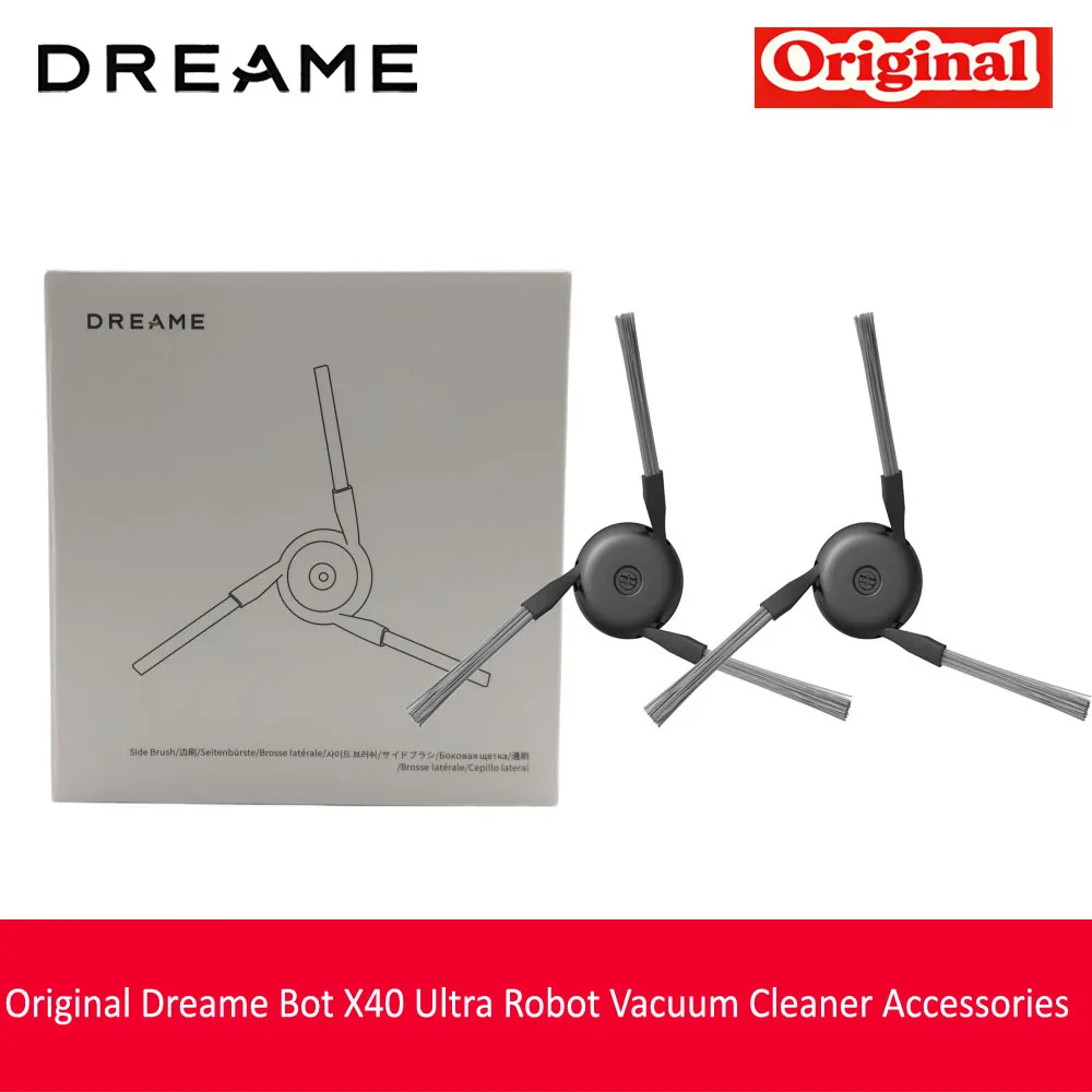 Original Dreame Bot X40 Ultra Robot Vacuum Cleaner Accessories for Mijia M40 Rubber Main/Hair Cut/Side Brush/Mop Bag/Filter