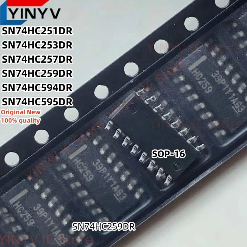 20Pcs SN74HC259DR HC259 SN74HC257DR HC257 SN74HC253DR HC253 SN74HC251DR HC251 SN74HC594DR HC594 SN74HC595DR HC595 SOP-16 new