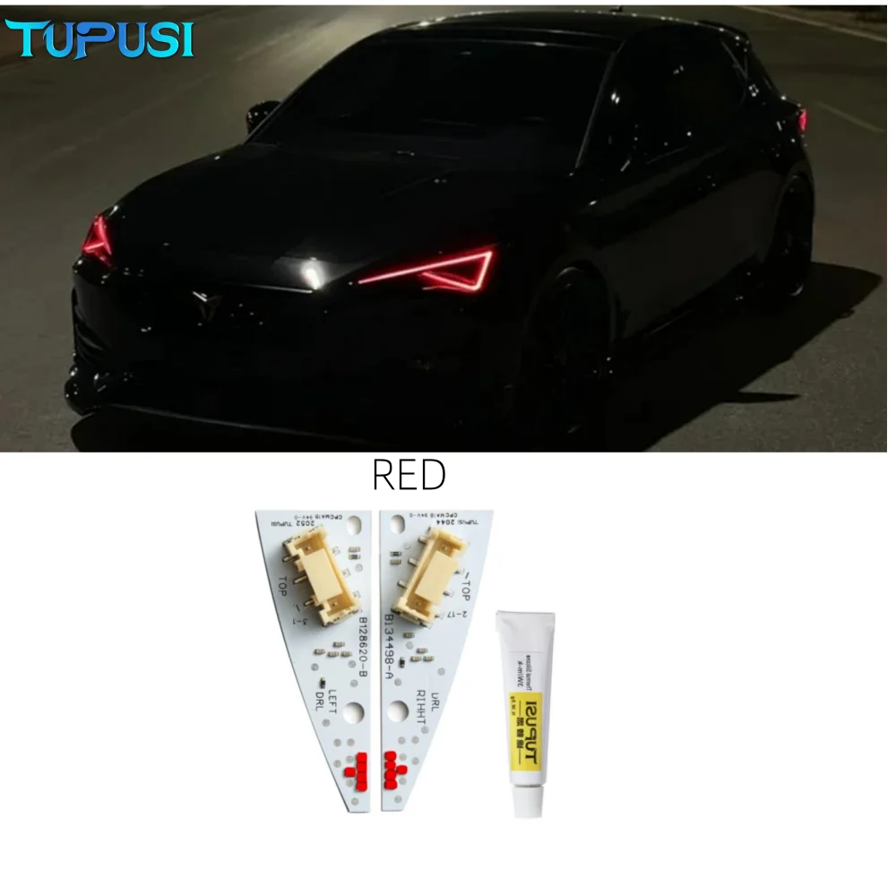 Daytime Running Lights DRL Module 5FJ941475 5FJ941476 for 2020-2024 Seat Leon Cupra Tarraco Yellow Red Blue White Light