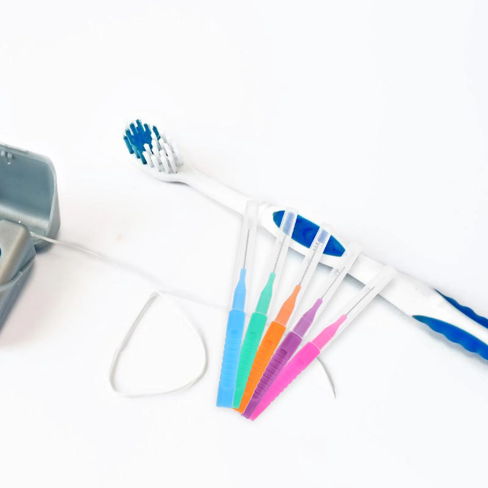 

50Pcs Interdental Brushes Between Teeth Cleaner Portable Brush Picks for Braces Food Debris Removal Gentle on Gums