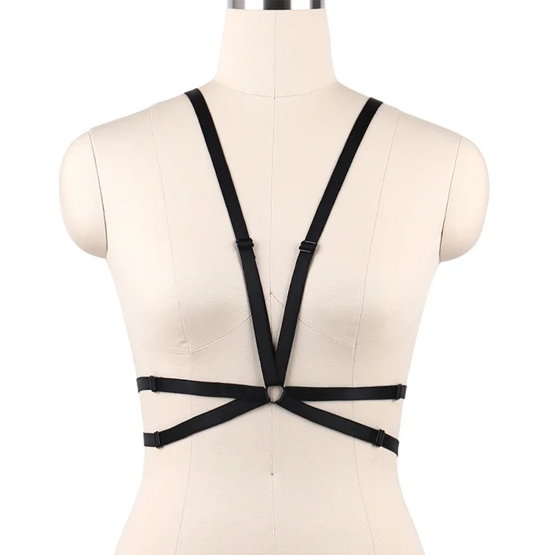 

Sexy Goth Lingerie Harness Bra Cage Bondage Harness Belt Women Party Carnival Crop Top Wear Body Harness Bralette