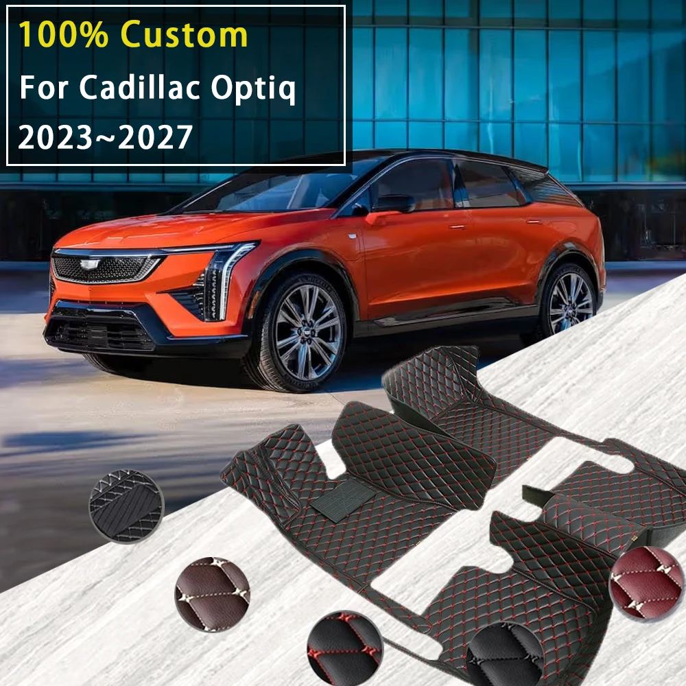 

Car Floor Mats For Cadillac Optiq EV 2023 2024 2025 2026 2027 Waterproof Rugs Carpets Full Set Auto Interior Part Accessories