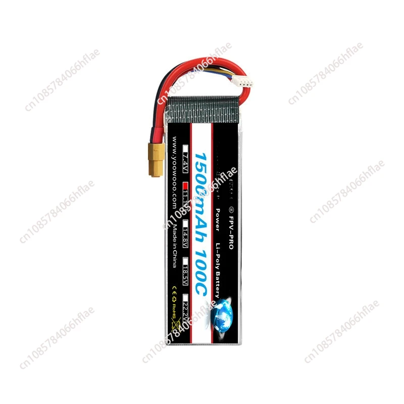 2PCS  2S 3S 4S 6S  Battery 11.1v 1300mah 1500mah 2200mah 4000mah 5000mah RC   with Deans xt60 Plug for  Toys