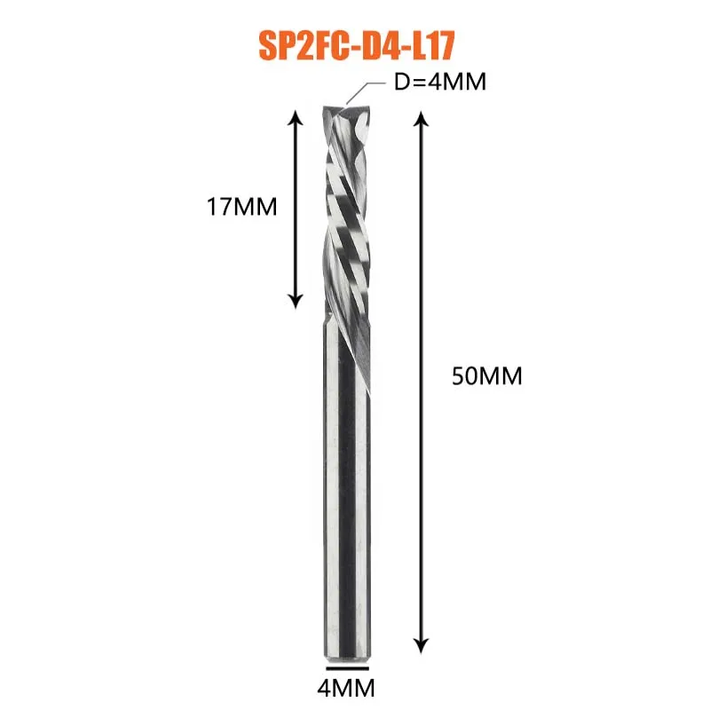 Compressie Frees Houtwerk Up & Down Cut Twee Fluiten Spiraal Carbide Frees Cnc Router Hout End Mill Cutter bits