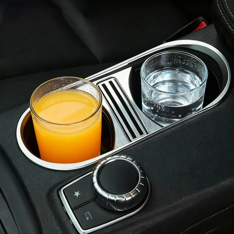 

Для Mercedes Benz A Class CLA GLA W176 C117 W117 2014-2017 автомобильный держатель для чашки из алюминиевого сплава, украшение интерьера, автомобильные аксессуары