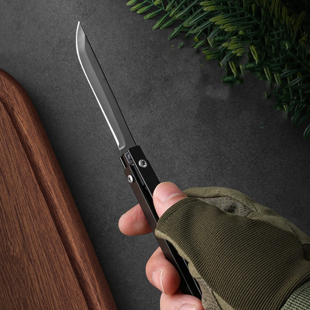 Mini cuchillo plegable de acero inoxidable para exteriores, hoja M390 EDC portátil, desboxeo, autodefensa, nuevo cuchillo pequeño giratorio