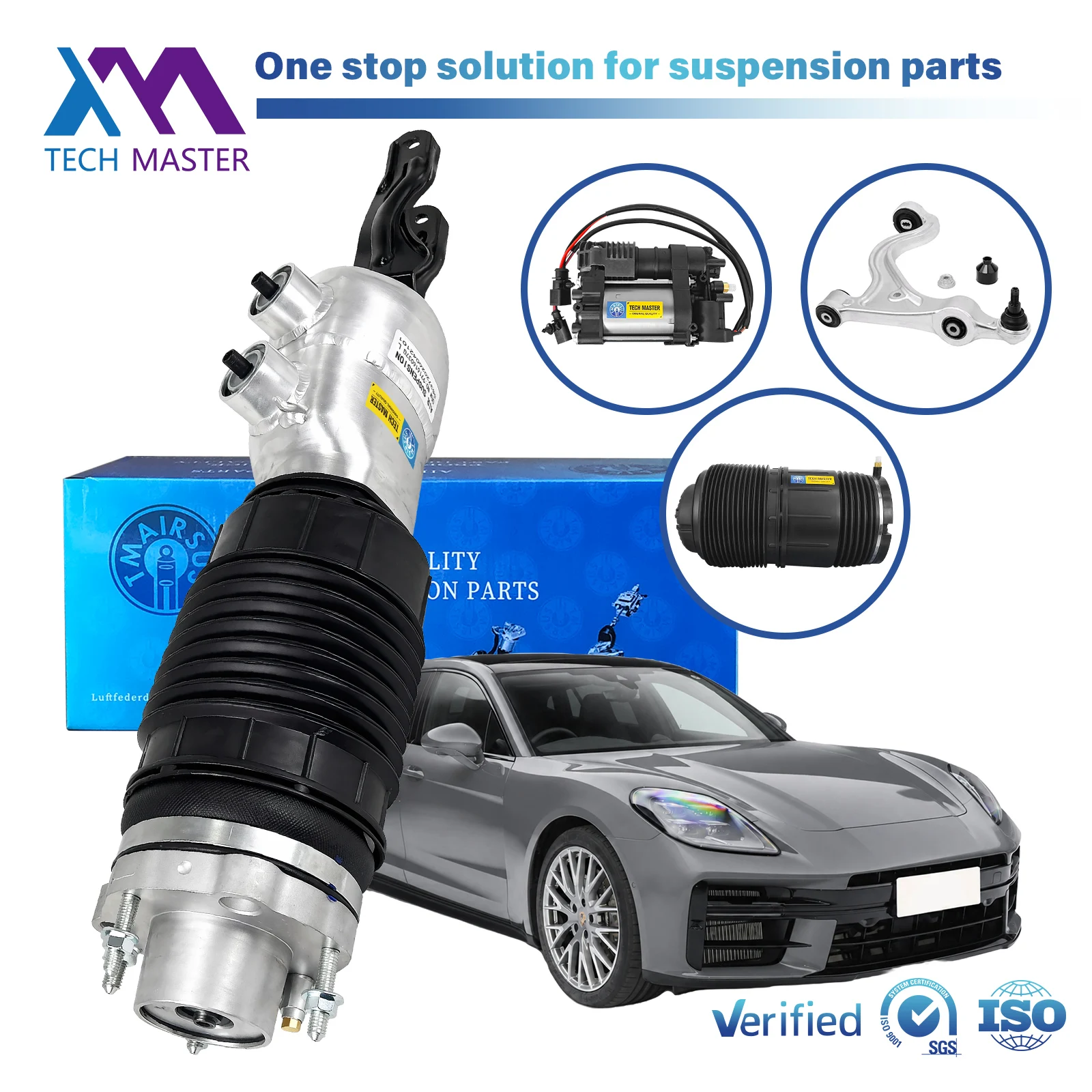 971616038 Front Right Air Suspension Shock Absorber For Porsche Panamera 971 Bentley Flying Spur Continental GT 2018-2025 Strut