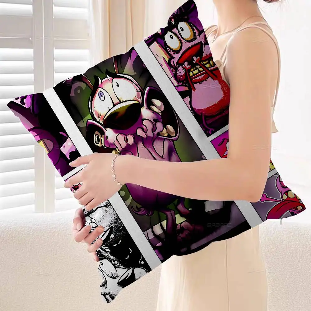 أنيمي كوميديا C-الجاعة C-cowardly الكلب غرزة محظوظ التنين وسادة غطاء أريكة غطاء الوسادة غرفة المنزل الديكور الأطفال هدية