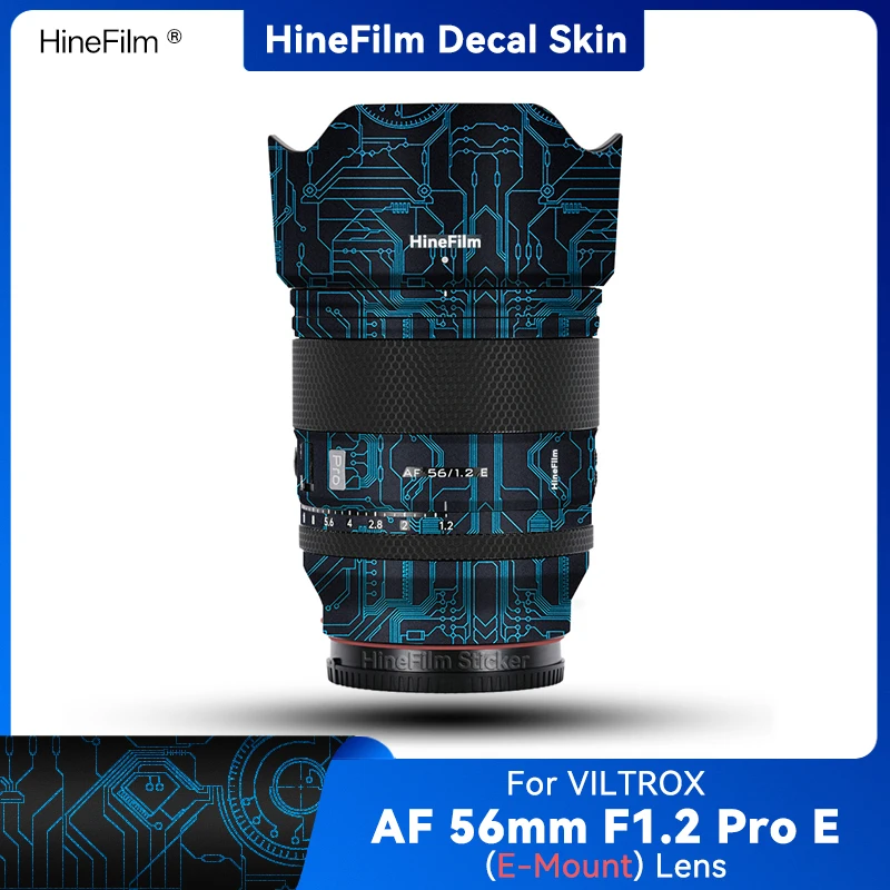 Hinefilm Skin for Viltrox AF56mm F1.2 Pro FE Mount Lens Decal Skin AF56F1.2Pro Lens Sticker AF56 F1.2  Pro Protective Wrap Cover