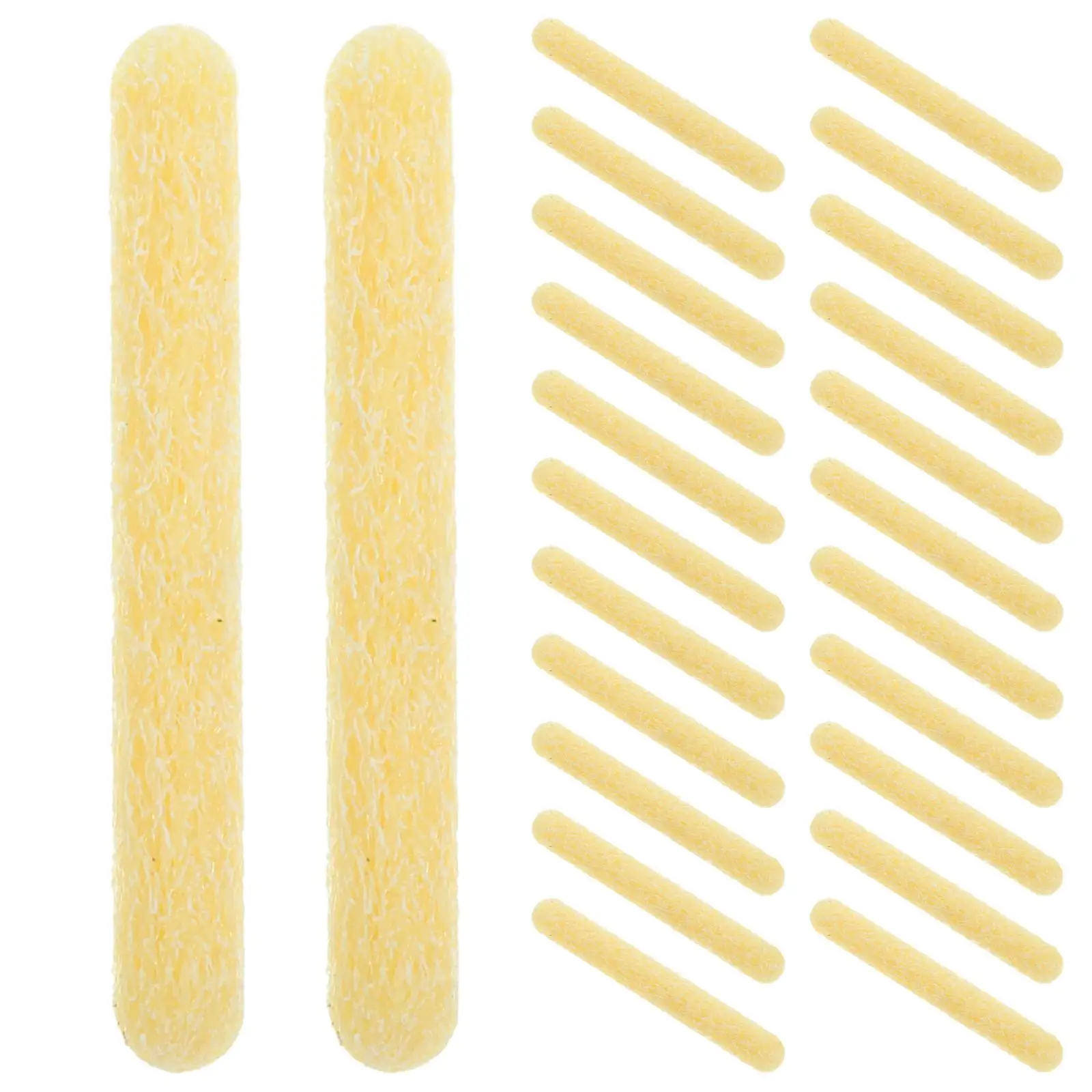 

25 Pcs Paint Pen Nibs Marker Refillable Tips Replacement Fiber Points 4 45mm 22 5mm Two Ends Soft Head Multifunctional