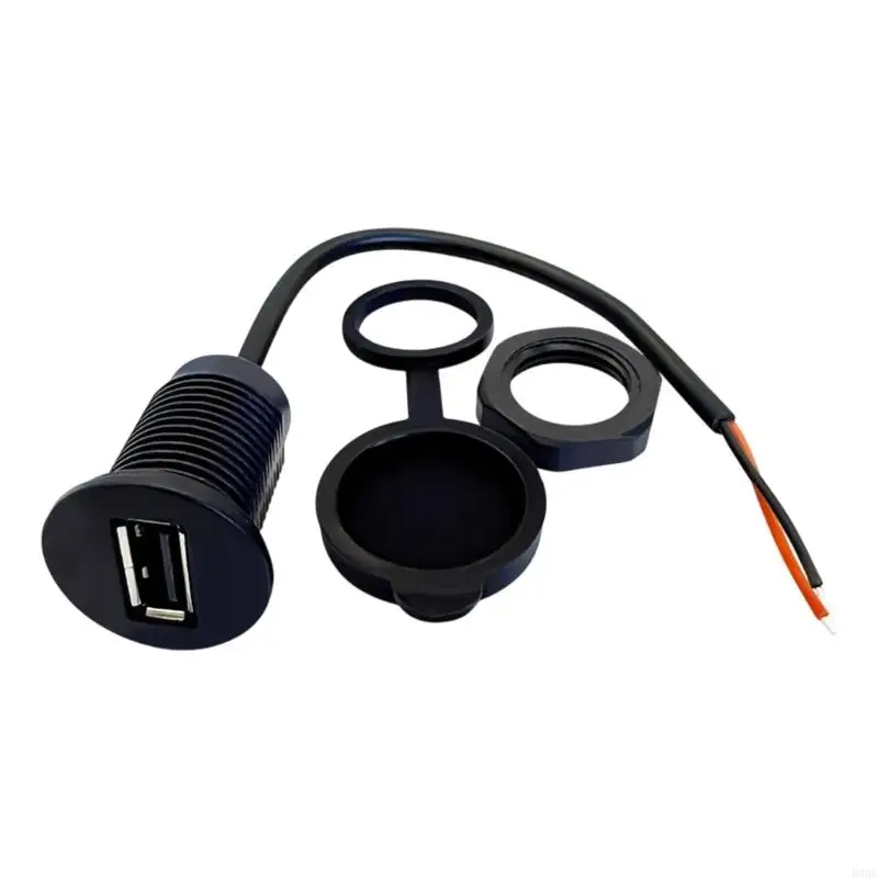 Heavy Duty USB A Female Socket with Corrosion Resistant Design for Harsh Environment Car Trucks Marine Applications 896C