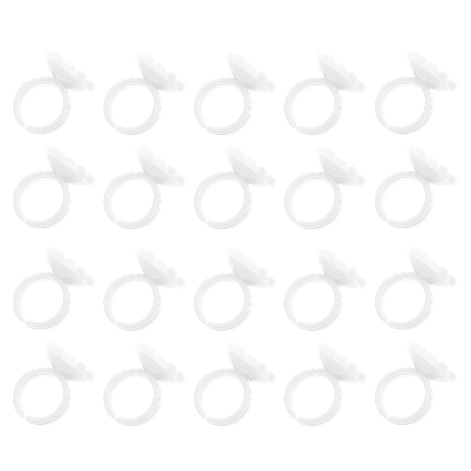 100 قطعة شكل زهرة حلقة رمش الغراء الكؤوس لاش تمديد حامل لصالون Diy بها بنفسك استخدام الصباغ الحاويات خفيفة الوزن ماكياج أداة #5