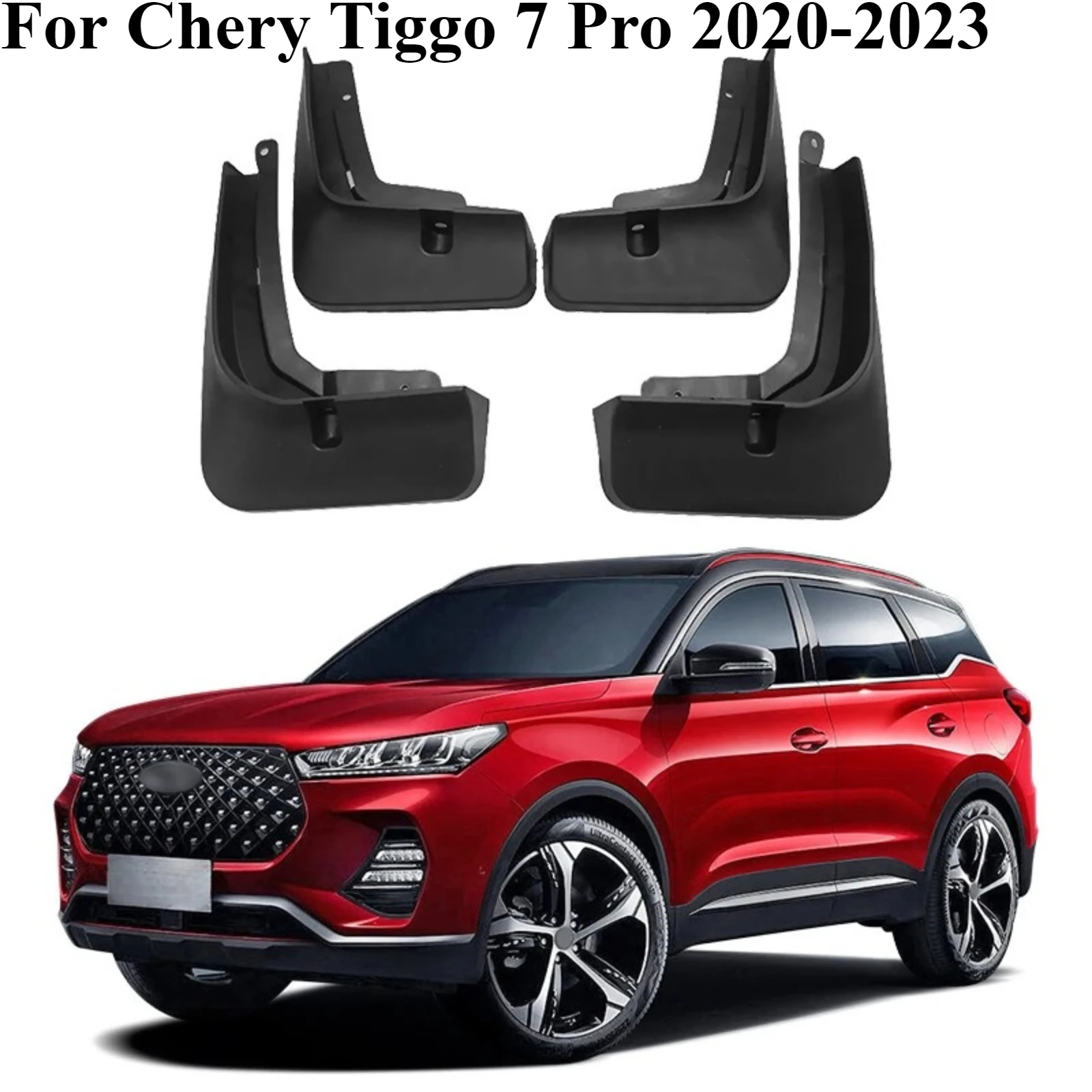 

Брызговики, мягкие автомобильные брызговики, аксессуары для внешней защиты автомобиля для Chery Tiggo 7 Pro 2020-2023, гибкие