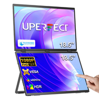 UPERFECT 18.5'' 100Hz 1080P Touch Screen Dual Triple Portable Monitor IPS HDR Second Display Foldable Laptop PC Gaming Monitors
