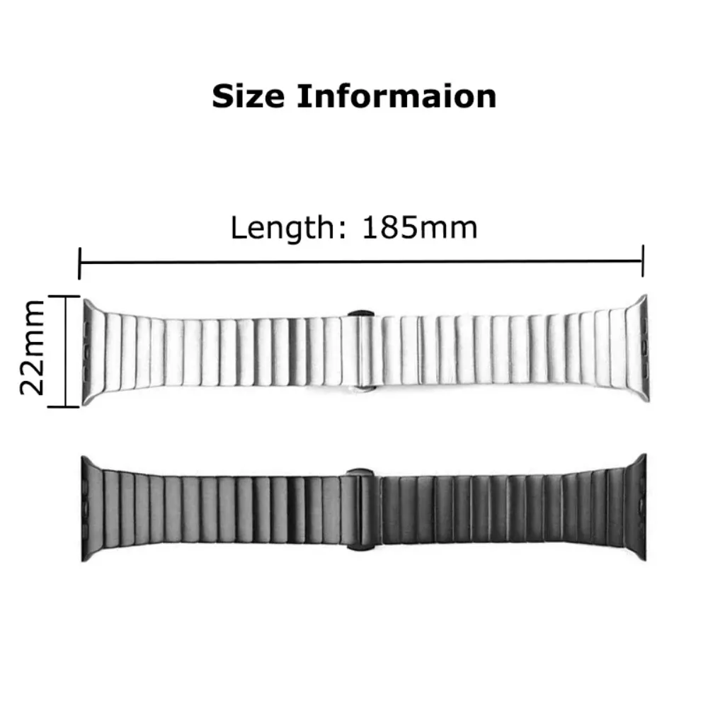 男性ステンレス鋼リストバンド Apple Watch 49 ミリメートル 46 ミリメートル 45 ミリメートル 44 ミリメートル 42 ミリメートル 41 ミリメートル 40 ミリメートルリンクブレスレット Iwatch 10 9 8 7 6 5 4 ウルトラ 2