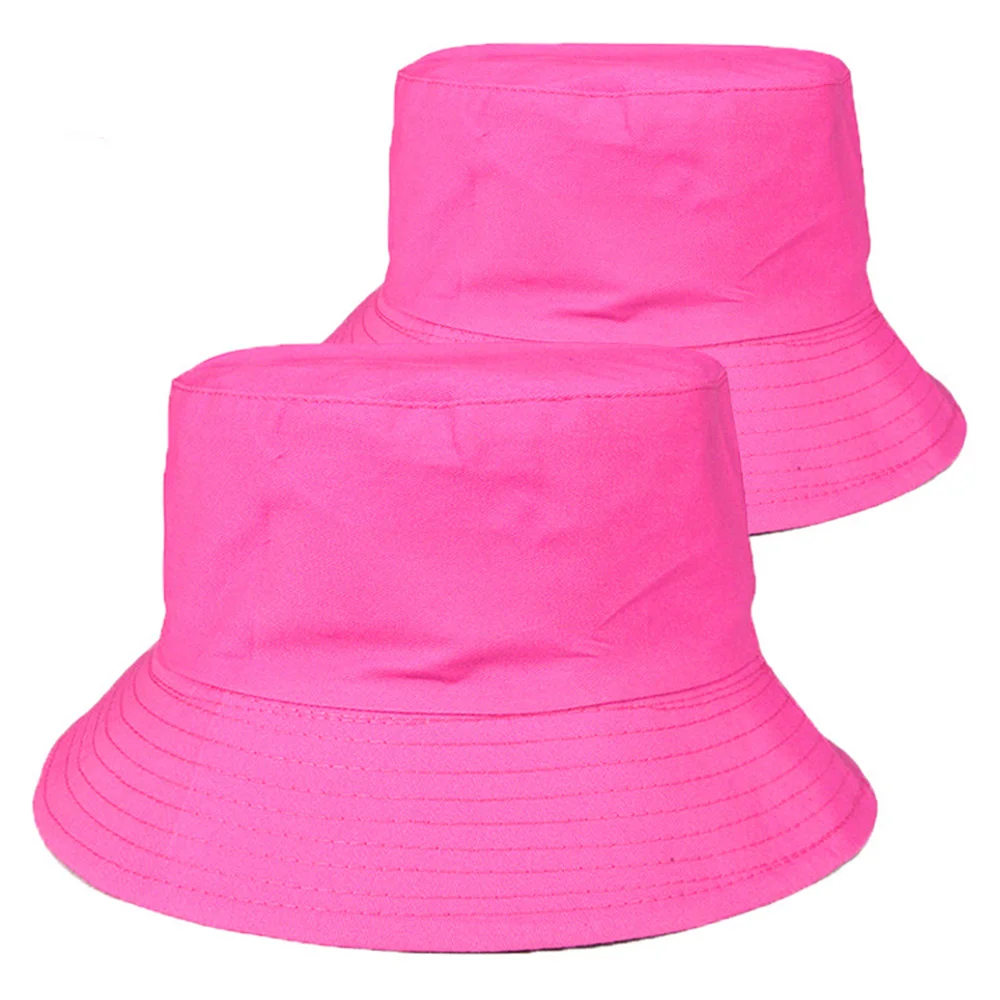 1Pc New Spring Summer Solid Color Parent-Child Fisherman Hat Children\'S Basin Hat Adult Fashion Flat Top Sun Visor Hat Wholesale