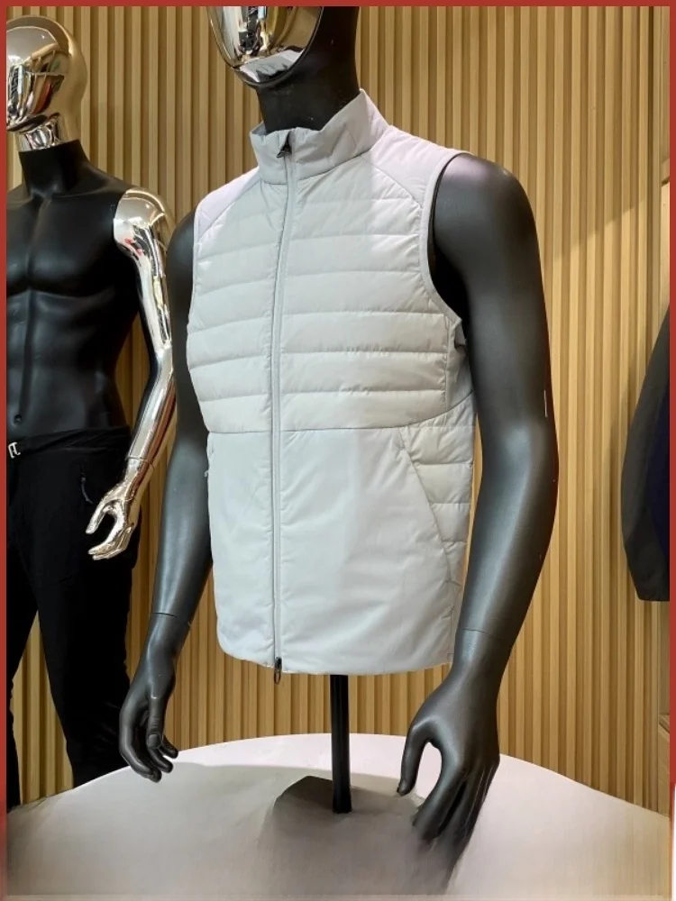 

Waterproof Windproof Lightweight Outdoor Function Warm Stand Collar down Vest for Men And Women Trendy Faionable Du down ...