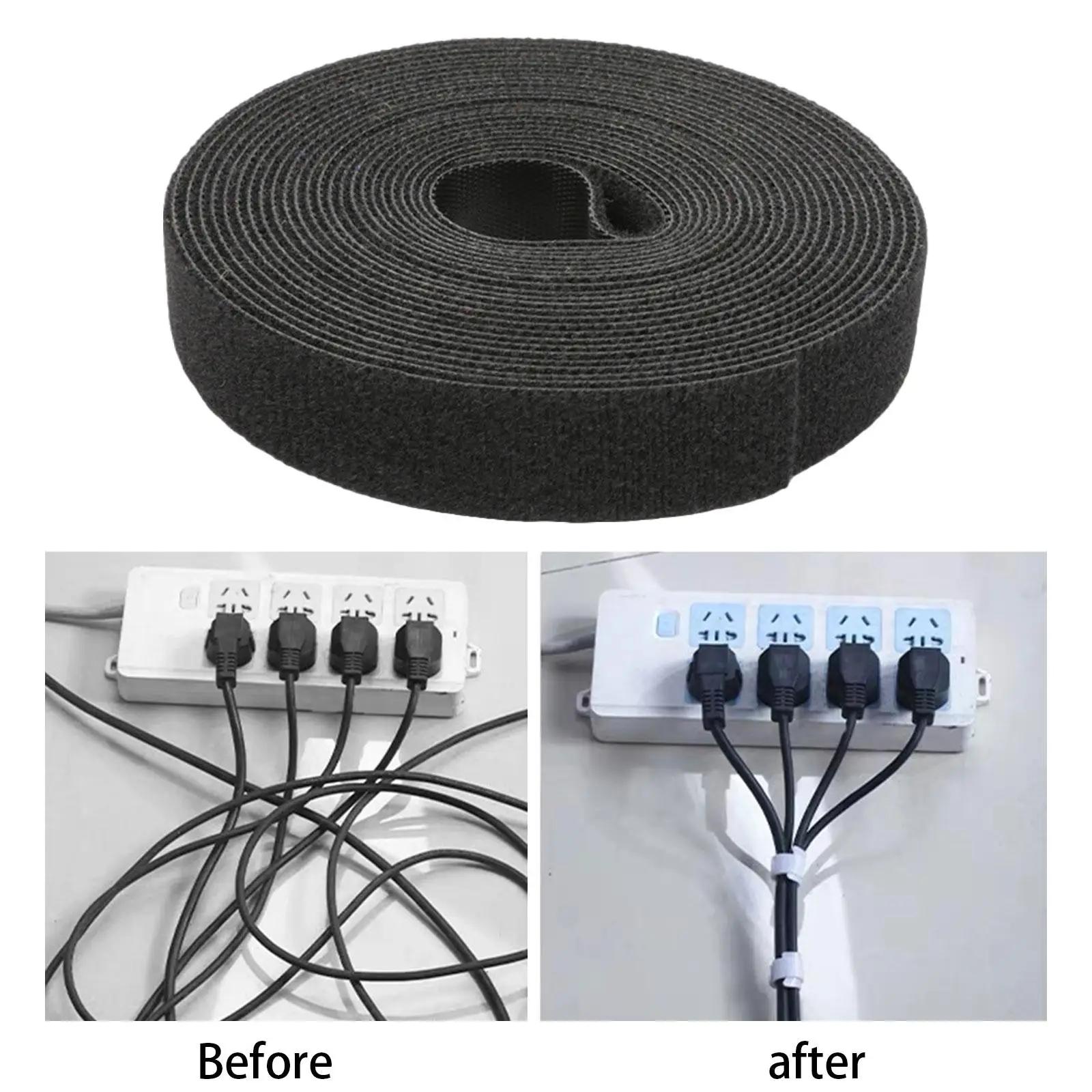 Organizador de Arame Universal com Alças, Abraçadeiras, Gerente Keeper, Organizador para Escritório, Banheiro, Escola, Escritórios, Festas, Liquidificador