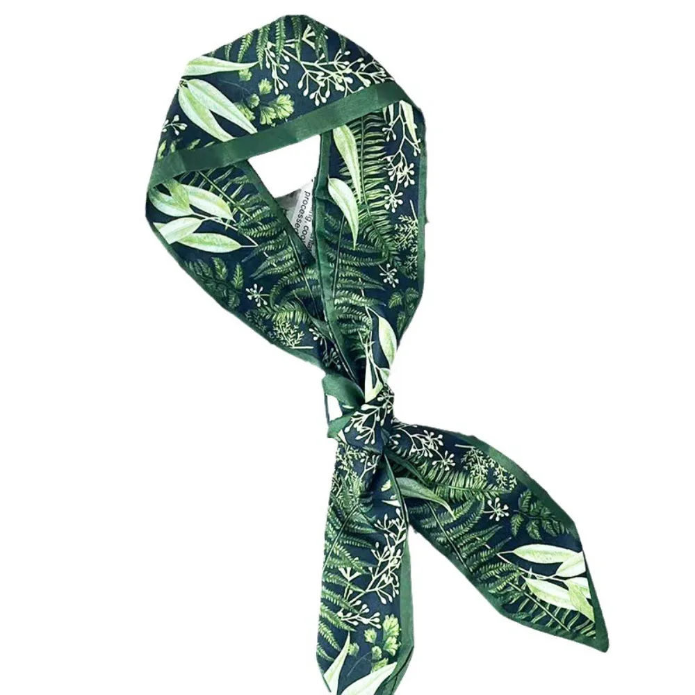 

Neckerchief Camellia Scarves Textile ribbon Headband Diagonal scarf Mid-Autumn Festival gift box scarf Plain weave dacron