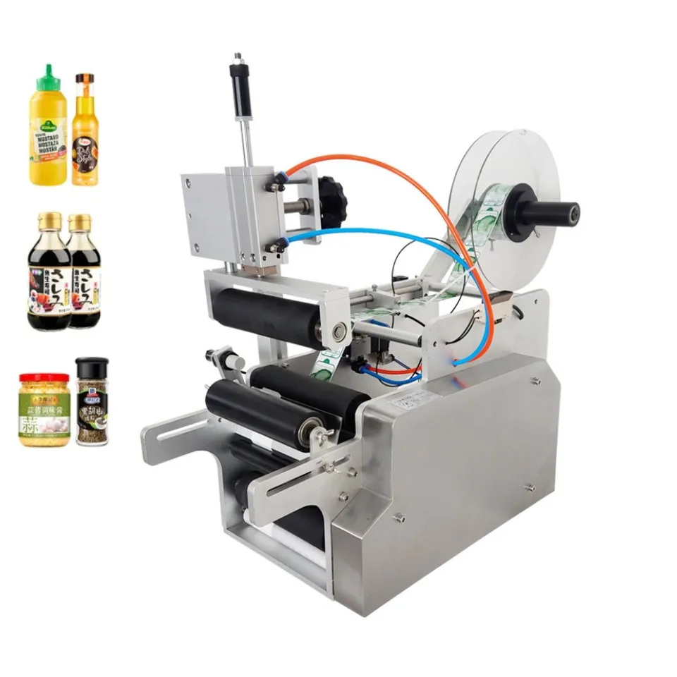 

LT-80 Semi-automatic Electric Desktop Bottle Labeling Machine for Glass/Metal/Paper Bottles with Motor & Bearing
