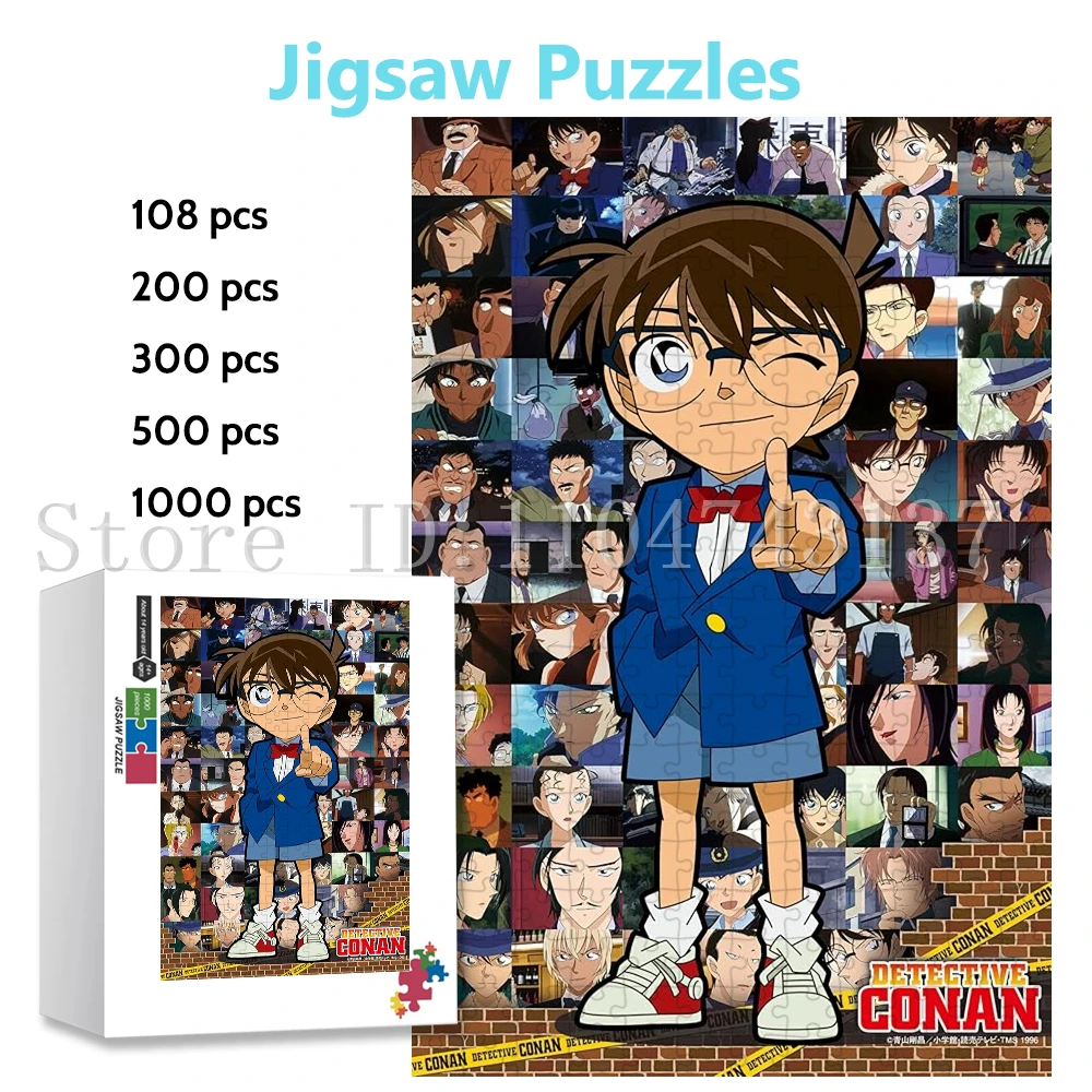 

Detektiv Conan Filme Пазлы 108/200/300/500/1000 Аниме Пазлы Интерактивные игры для родителей и детей Игрушки Хобби ручной работы
