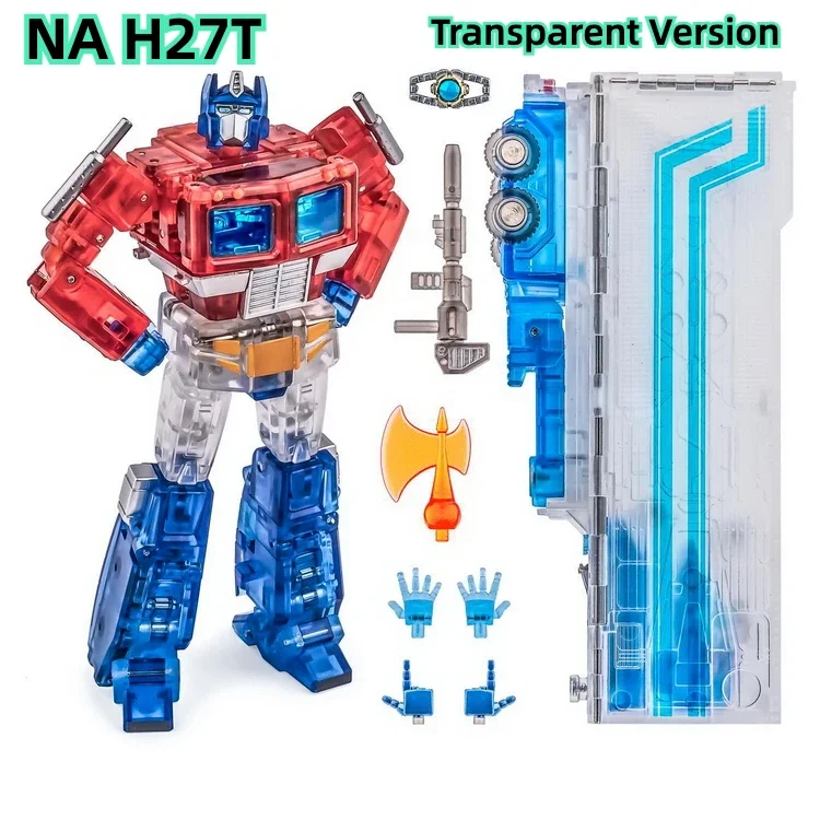 IN STOCK Newage Transformation NA H27 David OP Commander with trailer Transparent Version G1 Small Scale Action Figure Robot Toy