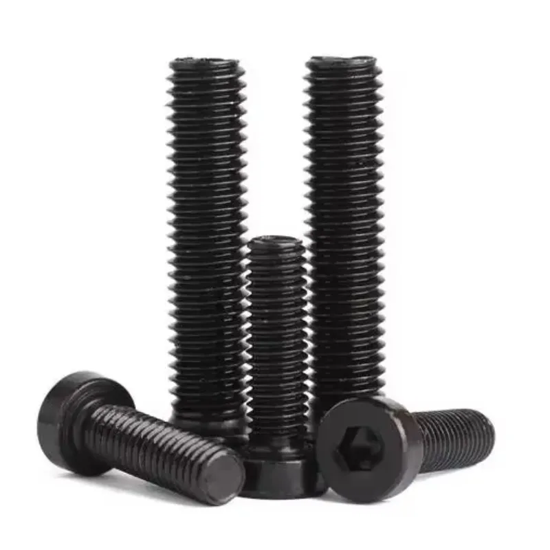 

RTHRZXA 2pcs M12 alloy steel cup head screw Allen hexagon socket screws furniture decorative bolt 20mm-30mm length