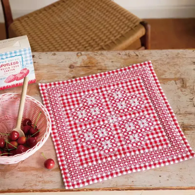 Gingham Stitch: Gorgeous Embroidery Pattern In Gingham Embroidery Needle Techniques Embroidery Color Matching Book