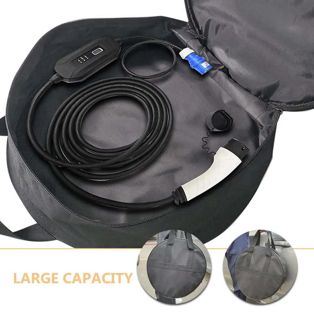 

Portable Tool Bag Large Capacity Oxford Cloth Round Bag For Automotive Maintenance Repair Tasks Cable Storage Case