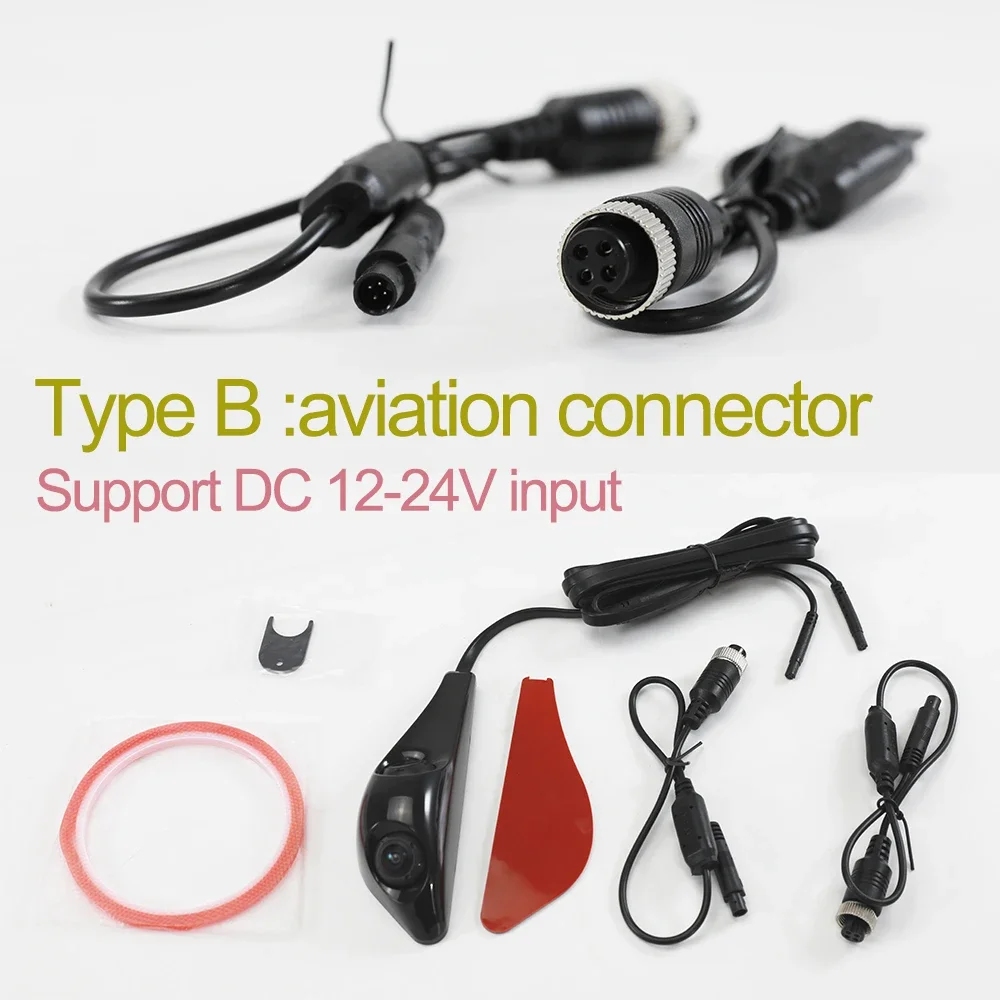 

TEENRAM Автомобильная камера с двумя объективами, автомобильная камера AHD1080P HD, 4-контактная камера с подключением, водонепроницаемая камера AHD с одной камерой