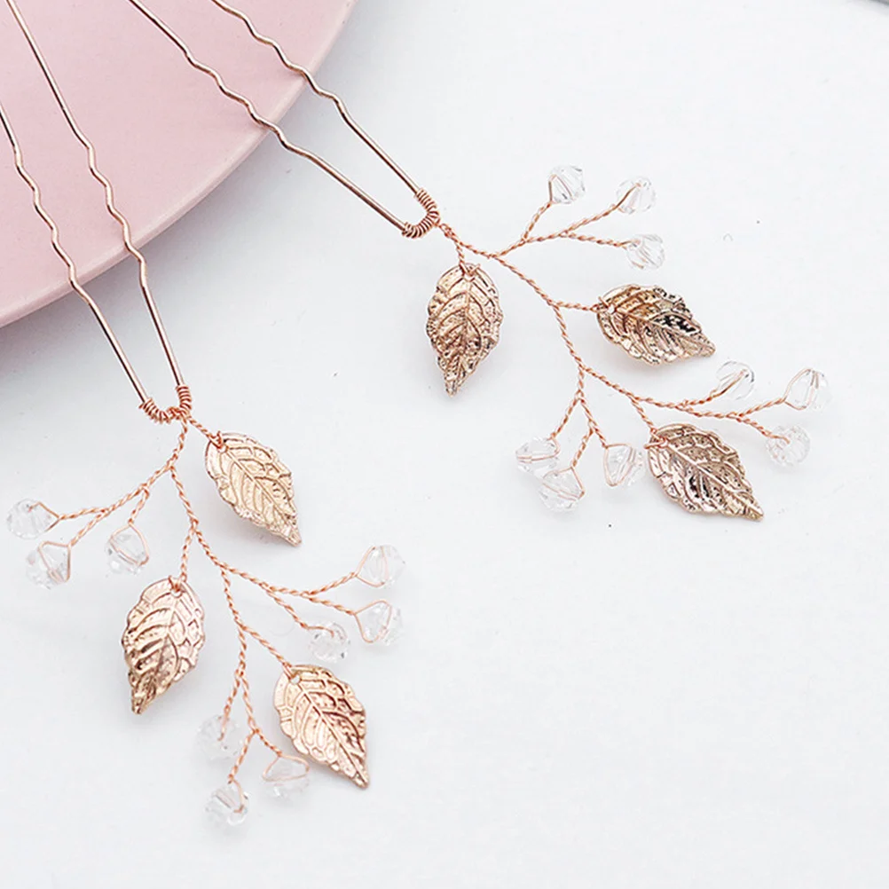 

6pcs U clip Bridal Hairpin U Shape Hair Accessories Headdress Wedding Party Accessories Delicate Design
