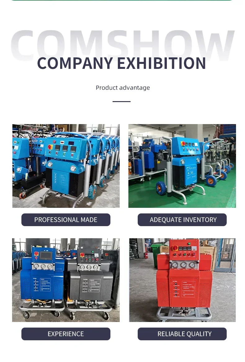 Professional Polyurethane Foam Spray Gun Kit Polyurethane Spray Machine Polyurea/Polyurethane Dual-Spray Machine for Insulation