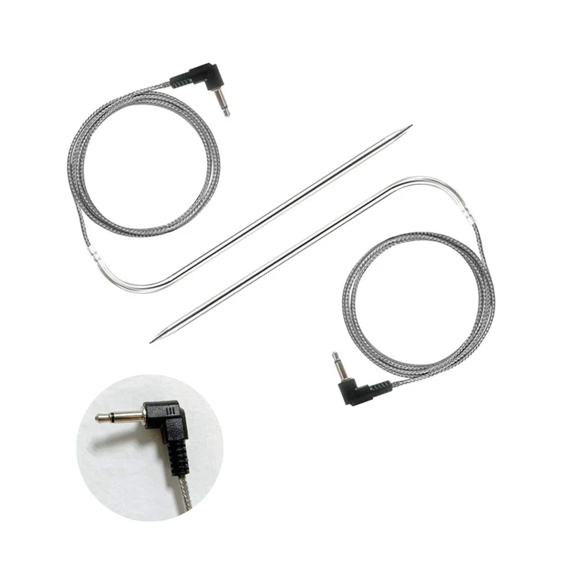 High-Temperature Meat Probe For Pellet Grills And Pellet Smokers For Pit Boss Grills, 4Pc Waterproof BBQ Probe