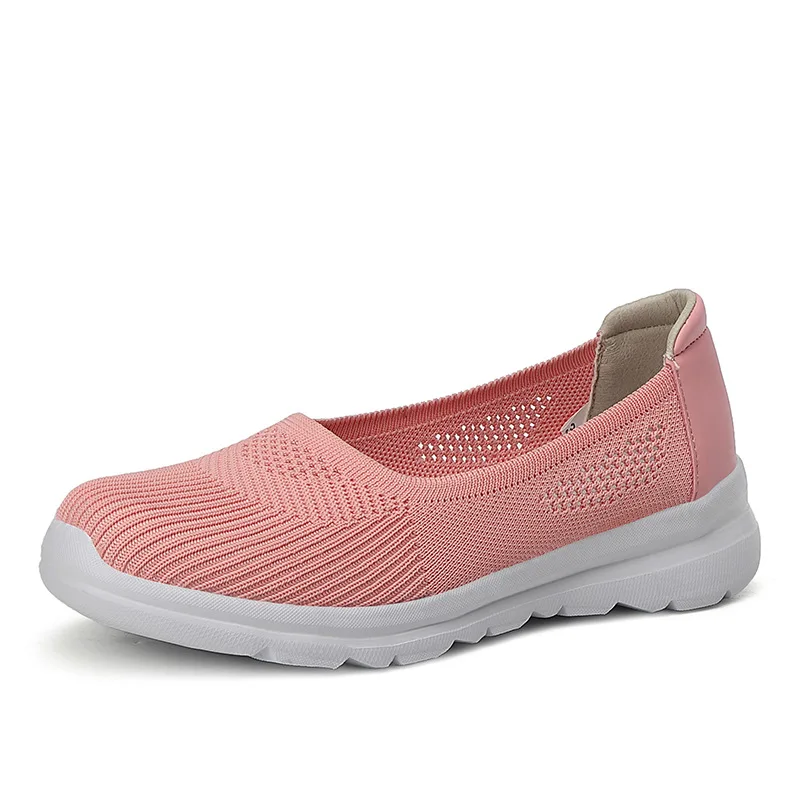 Scarpe da ginnastica scarpe da donna Running Summer traspirante Walking antiscivolo slip On Weave scarpe Casual da donna leggere WSH5088