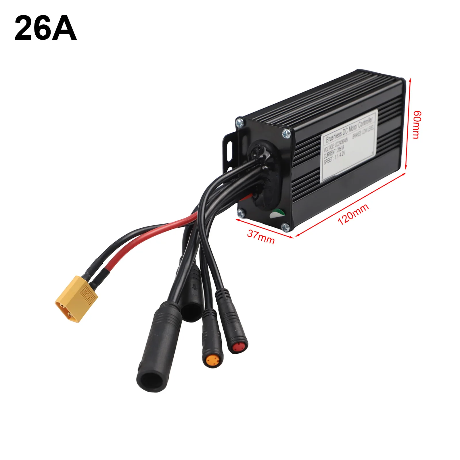 

Трехрежимные контроллеры 24V36V48V-26A 500 Вт 750 Вт Бесщеточный двигатель Аксессуары для велоспорта Полностью водонепроницаемый без Холла Велоспорт