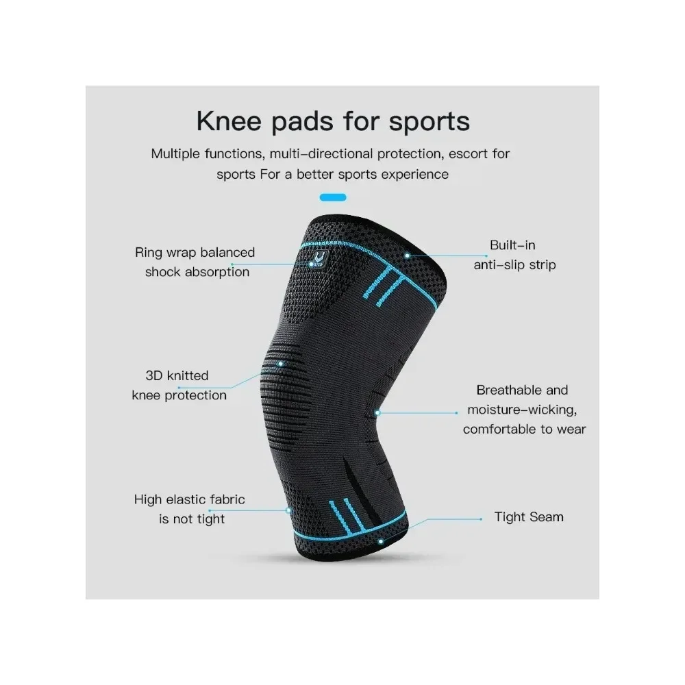 1 PCS Spring Supported Knee Pads For Fitness Basketball Volleyball Running and Sports Suitable For Multiple Scenarios image 3